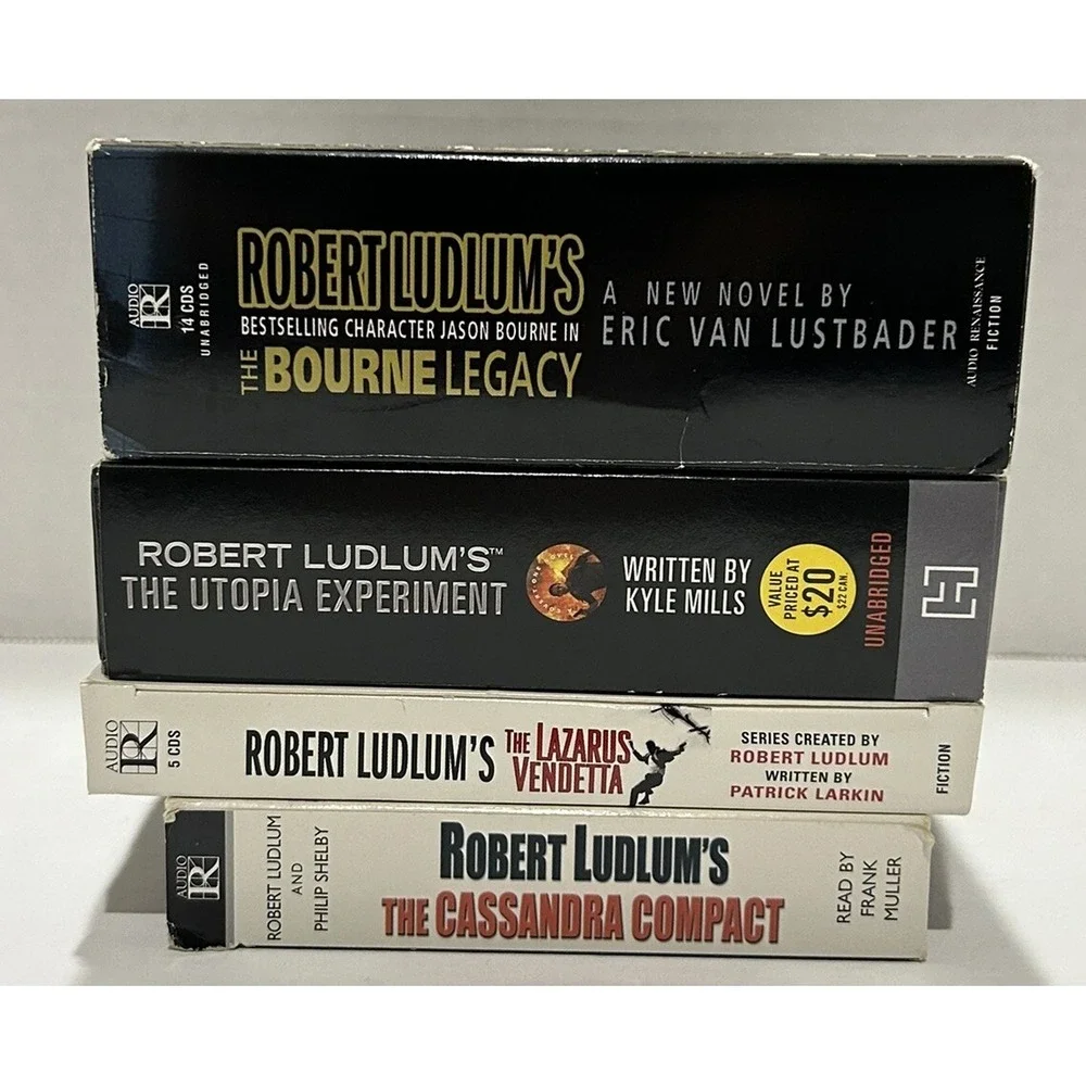 Robert Ludlum Action Thriller‎ Suspense Jason Bourne Lot of 4 Audiobooks